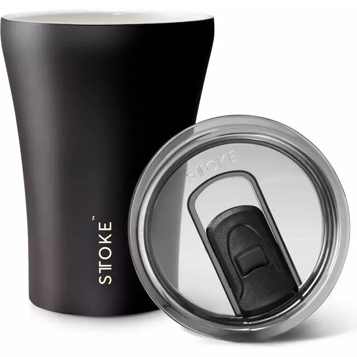 Sttoke Shatterproof Ceramic 8oz Cup - Luxe Black