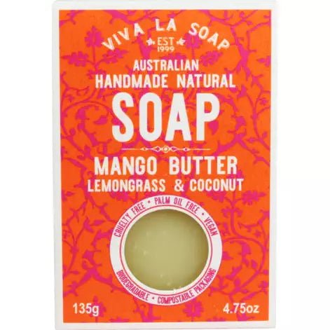 Viva La Body Soap Bar - Mango Butter, Lemongrass, Coconut