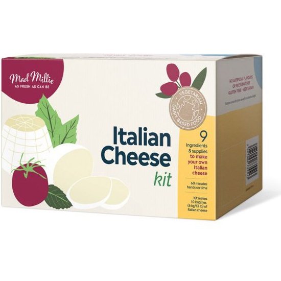 The Italian Cheese Kit from Mad Millie, Showing Packaging