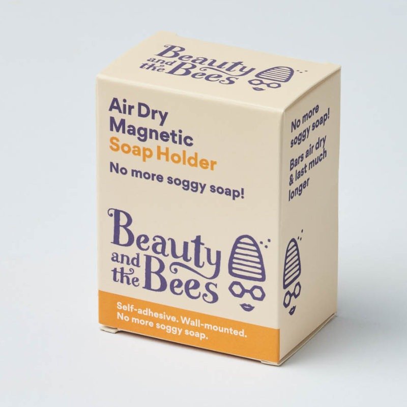 Beauty &amp; the Bees Magnetic Air Dry Soap Holder in Compostable Box, Urban Revoltution