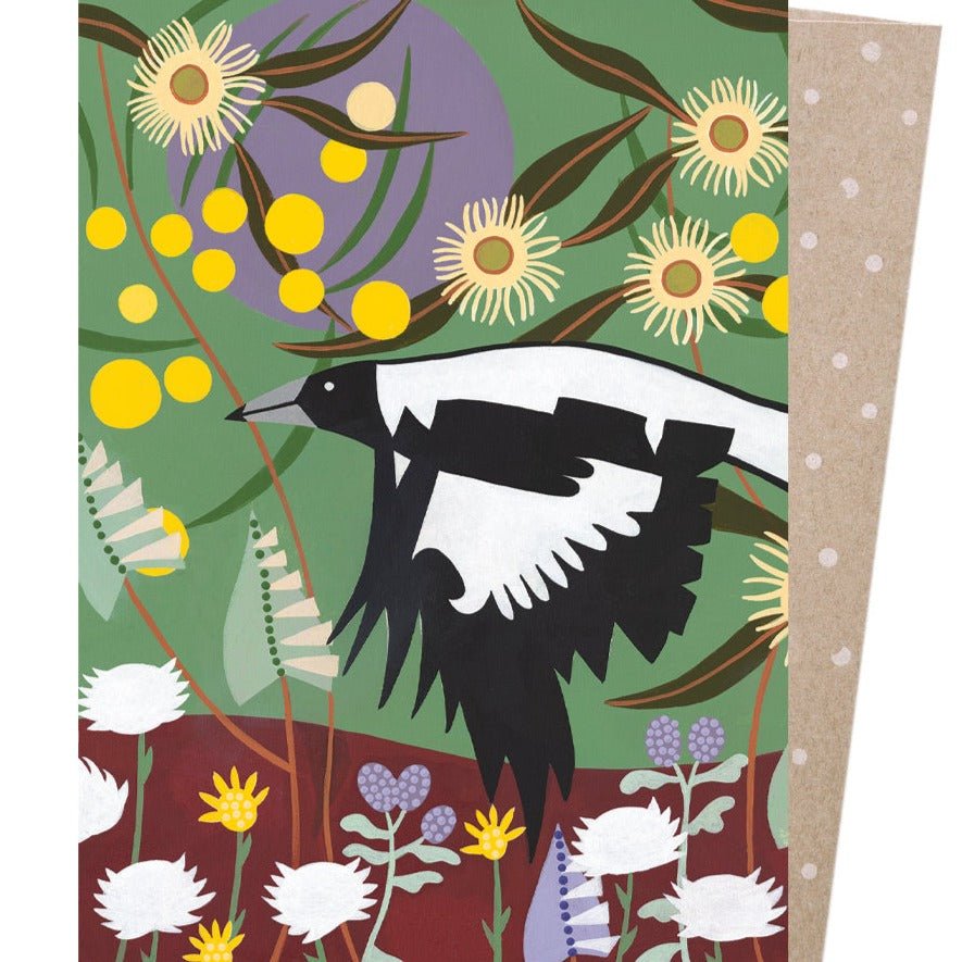 Earth Greetings - Greeting Card - Magpie Season