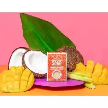Viva La Body Soap Bar - Mango Butter, Lemongrass, Coconut with Fresh Mango, Coconut and Lemongrass