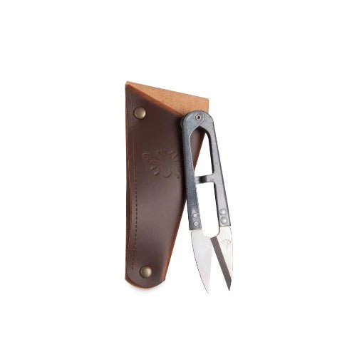 Metal Snips in Recycled Leather Pouch from Heaven In Earth