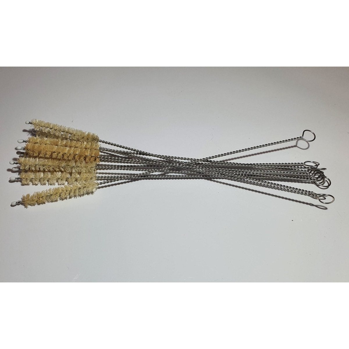 A Bundle of Straw Cleaning Brushes with Hemp Sisal Bristles, from MiEco
