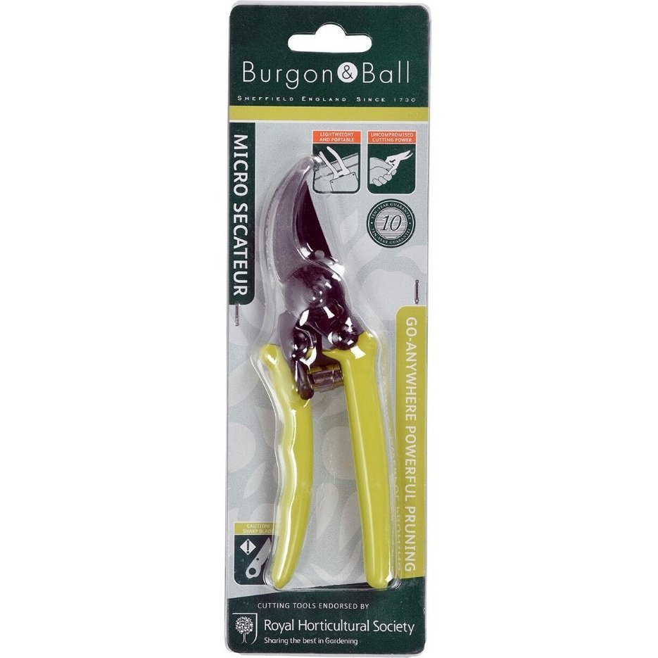 Micro Secateurs from Burgon &amp; Ball, in Packaging
