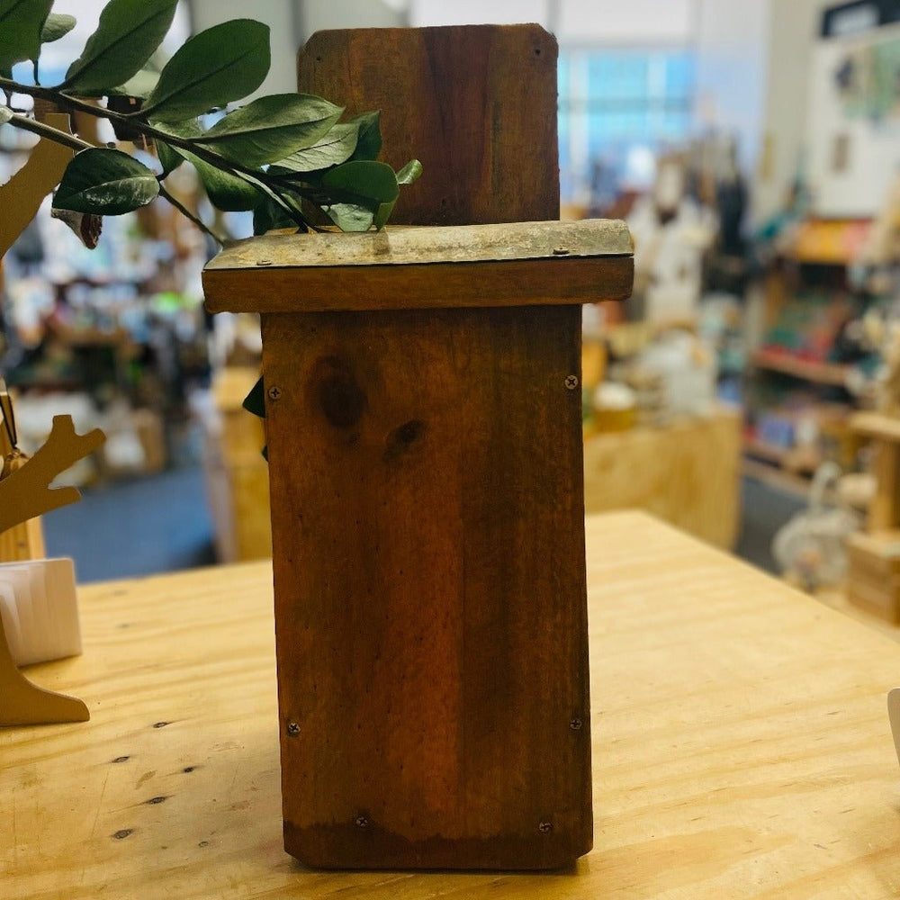 Micro Bat Box Made from Upcycled Materials.