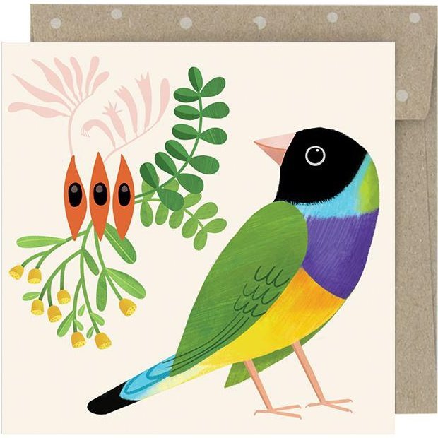 Earth Greetings Mini Card - Desert Finch