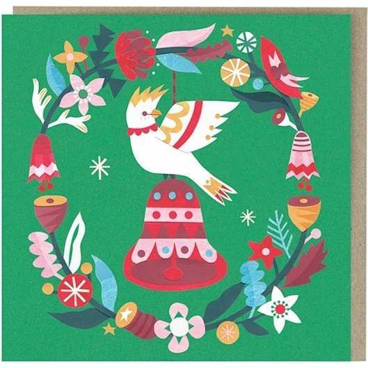 Earth Greetings Christmas Greeting Cards - Cockatoo Bell