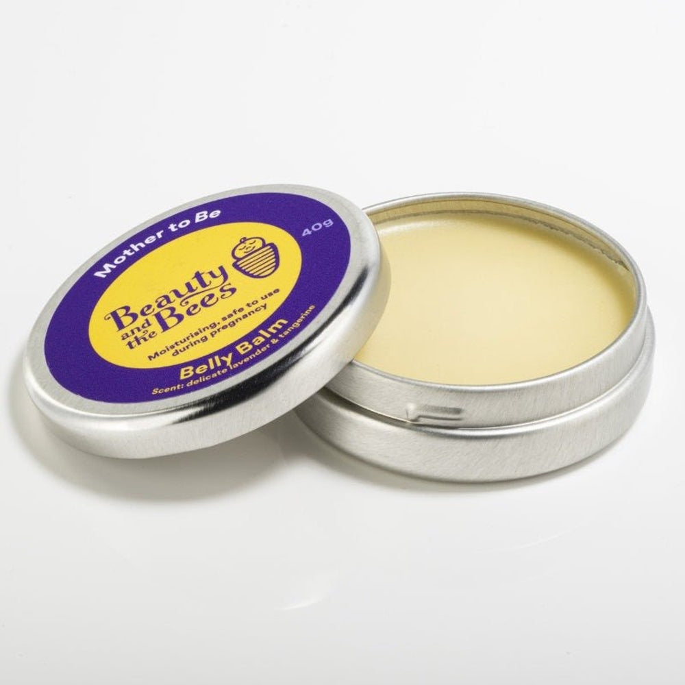 Mother to Be Belly Balm in Metal Tin from Beauty &amp; the Bees.