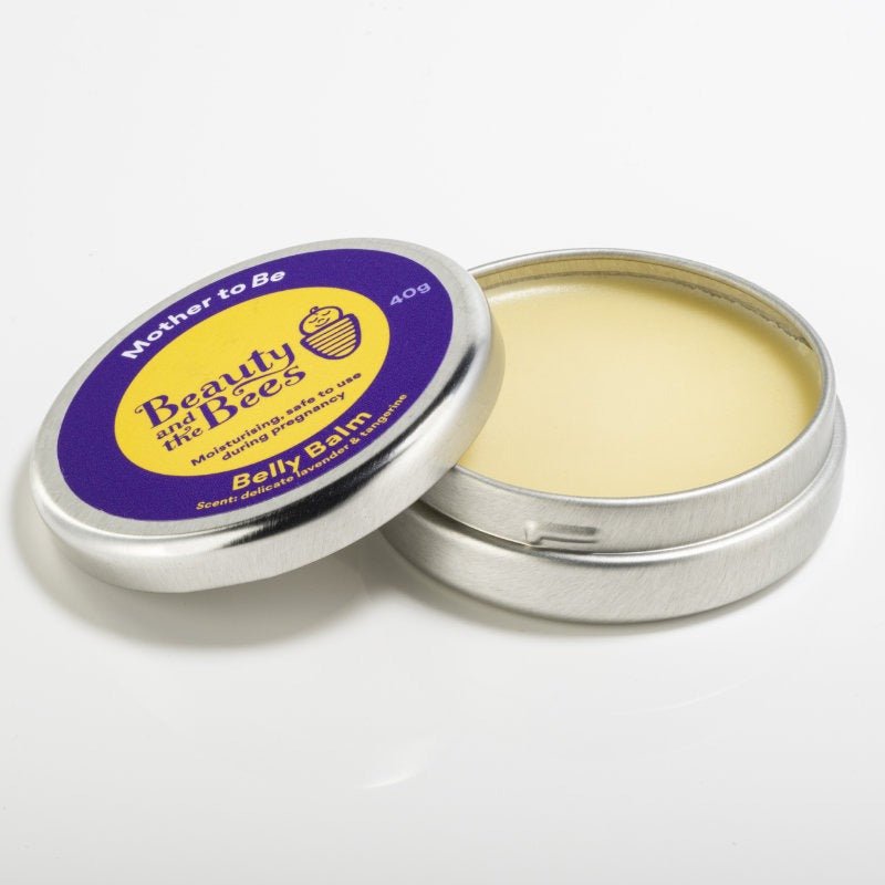 Mother to Be Belly Balm in Metal Tin from Beauty & the Bees.
