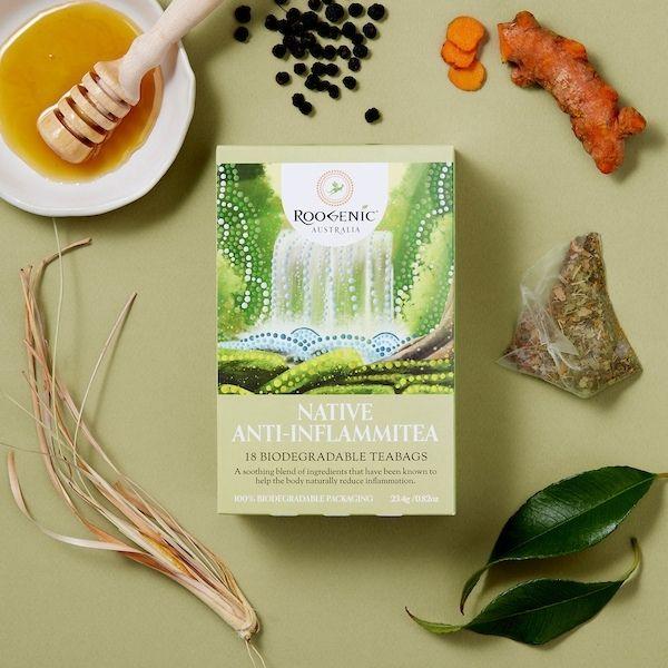 Native Anti Inflammitea Herbal Tea with Natural Ingredients From Roogenic
