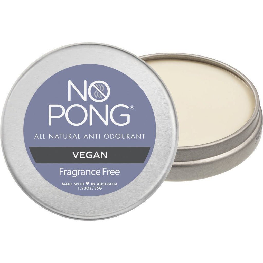 No Pong Natural Deodorant in Tin- Fragrance Free Vegan, Urban Revolution.