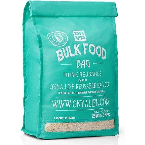 Onya Reusable Bulk Food Bag - Large Aqua  Edit alt text