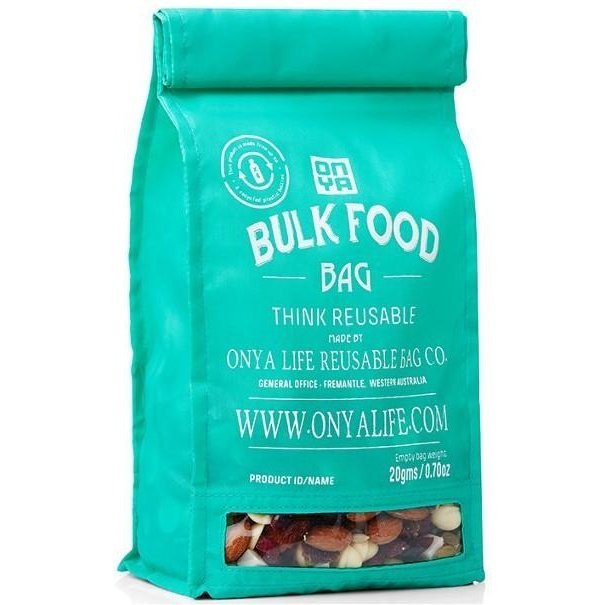 Onya Reusable Bulk Food Bag - Medium Aqua  Edit alt text