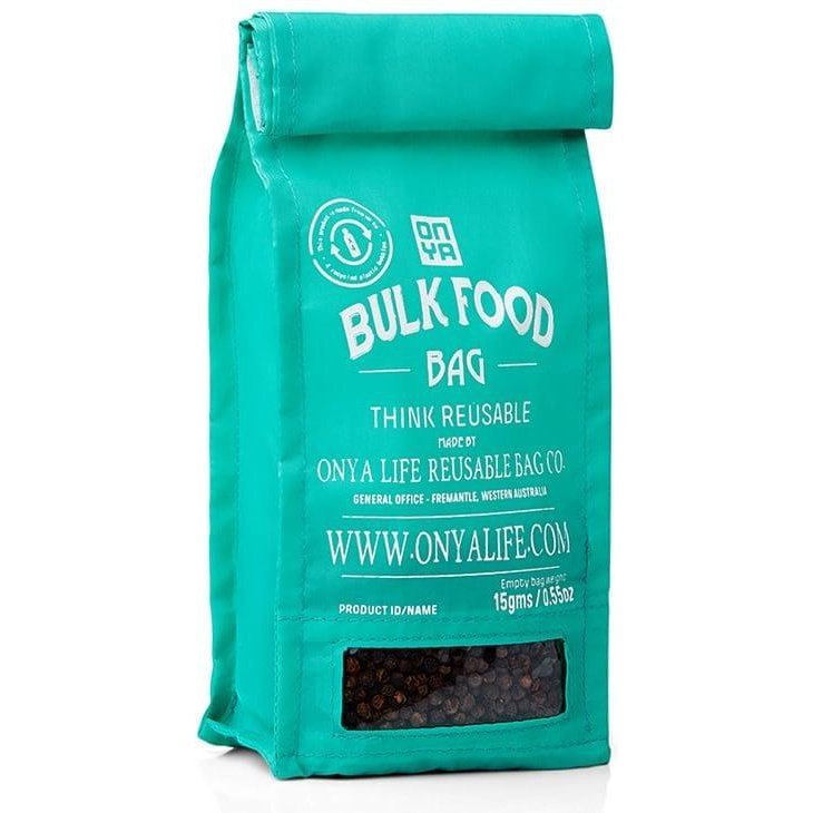 Onya Reusable Bulk Food Bag - Small Aqua  Edit alt text
