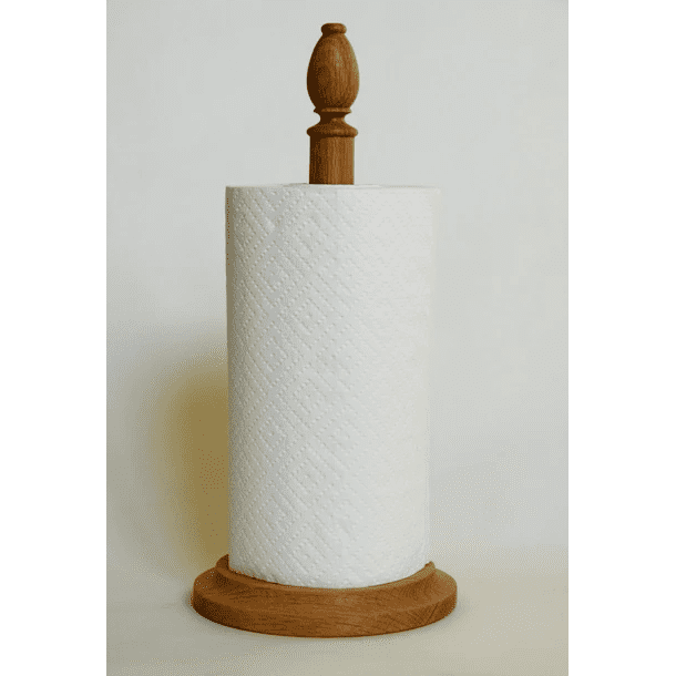 Oak Paper Towel Stand