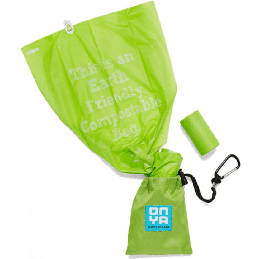 Onya Dog Waste Disposal Bags and Carry Pouch - Apple