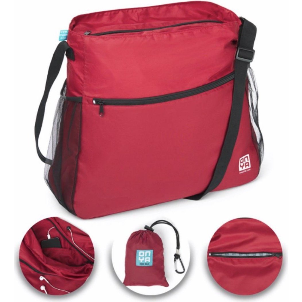 Onya Side Saddle Bag - Chilli Red Logo