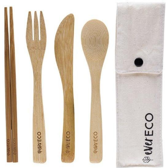 Bamboo Cutlery Set With Chopsticks
