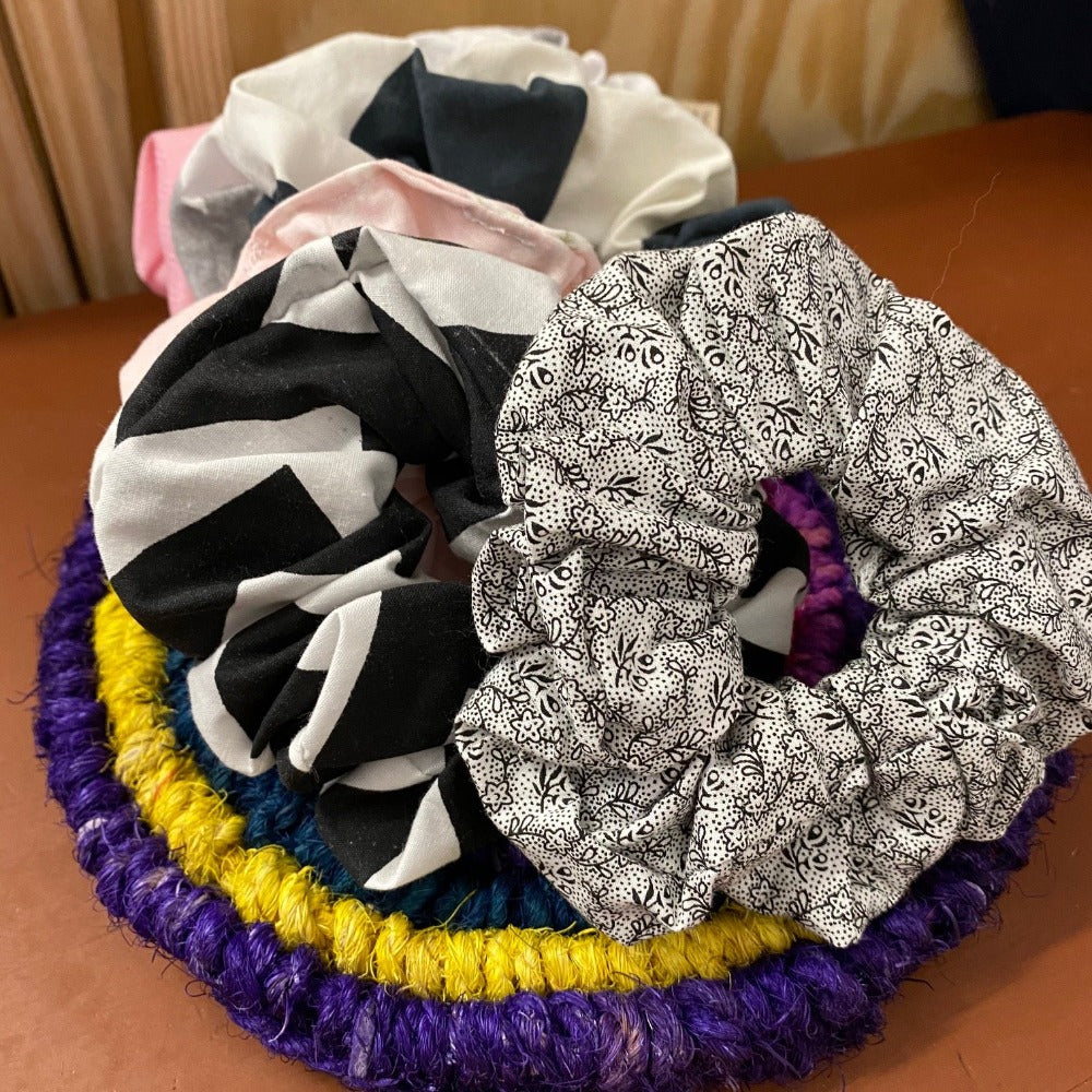 Upcycled Scrunchies In Various Designs Made By Paula W
