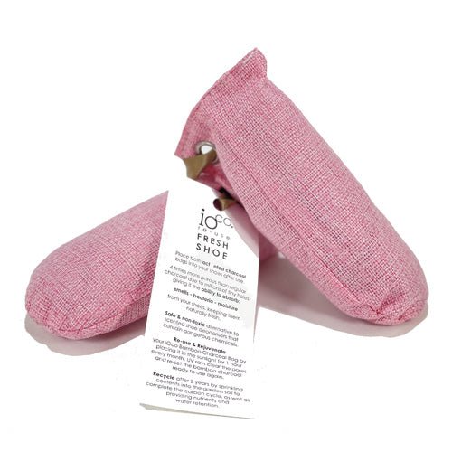 Pair of Charcoal Natural Shoe Absorbers - Pink