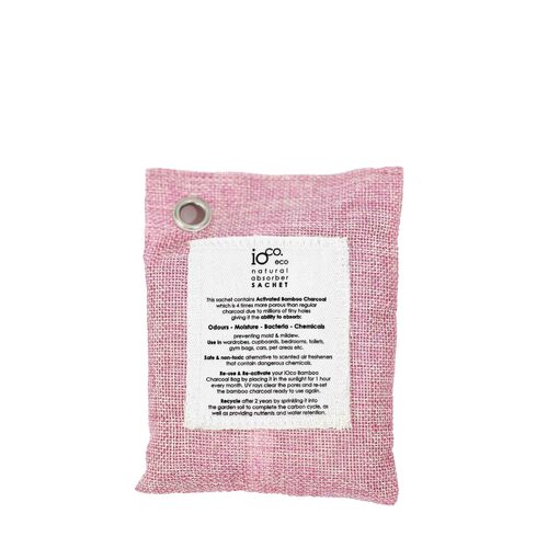 IOCO Activated Bamboo Charcoal Fresh Drawer Sachet - Pink
