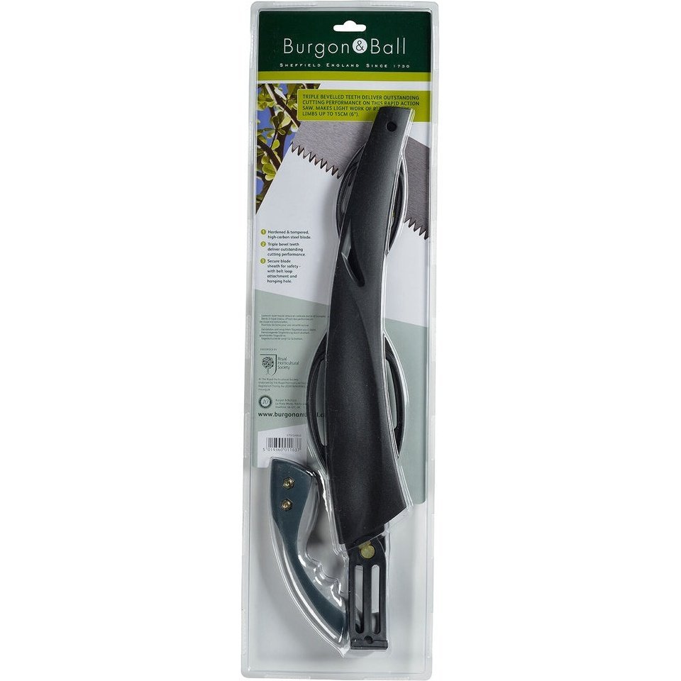 Curved Pruning Saw from Burgon &amp; Ball in Packaging