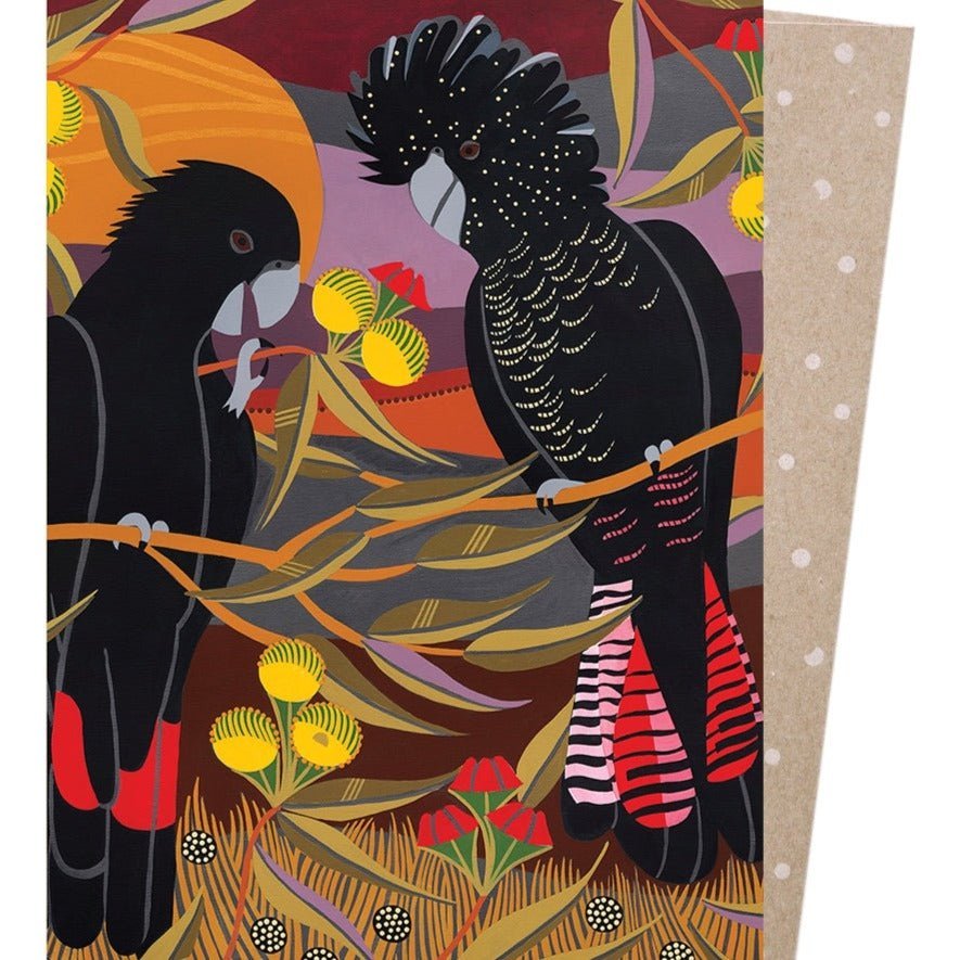 Earth Greetings Occasion Card Printed with Vegetable Inks - Red Tails