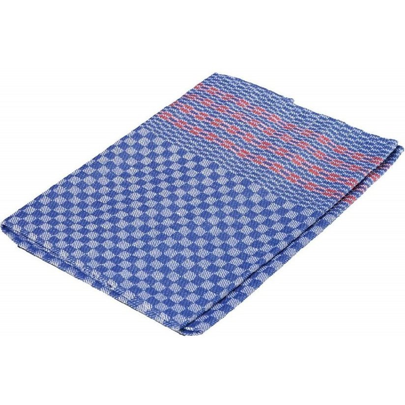 Redecker Blue and Red Checkered Oversized Kitchen Towel
