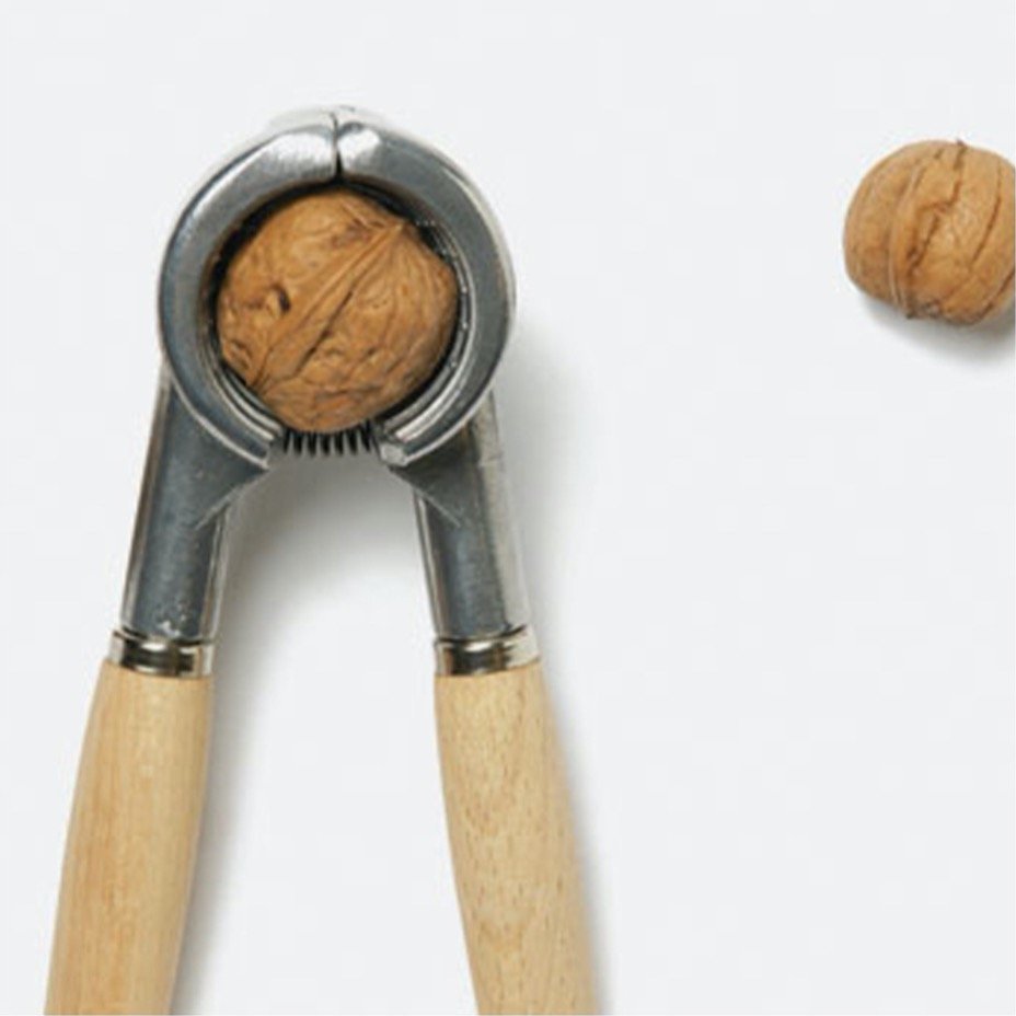 Nutcrcker with Beechwood Handles from Redecker, with Walnuts