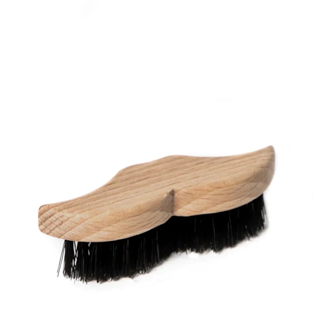 Moustache + Beard Brush with Natural Bristles from Redecker