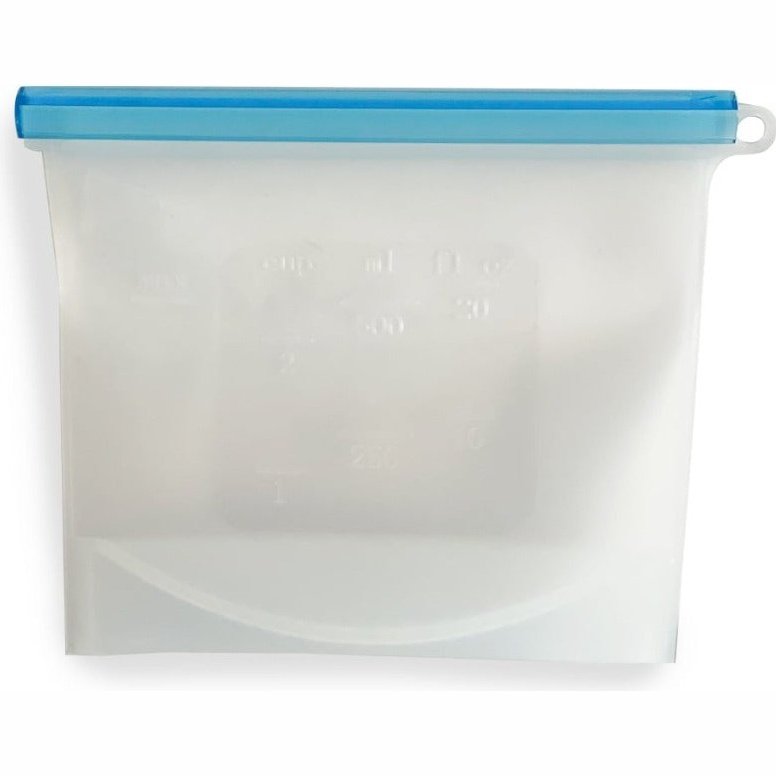 Reusable silicone bag blue