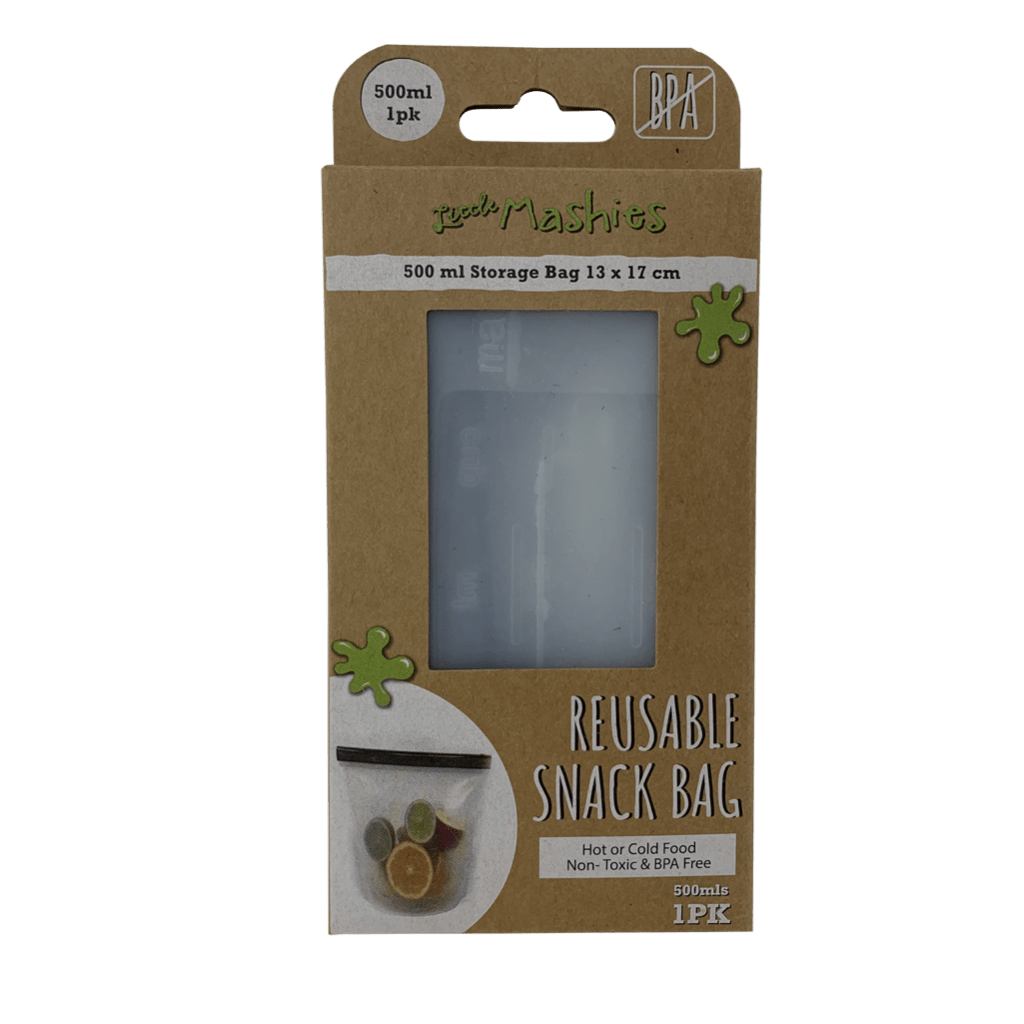 Reusable Silicone Snack Bag in box