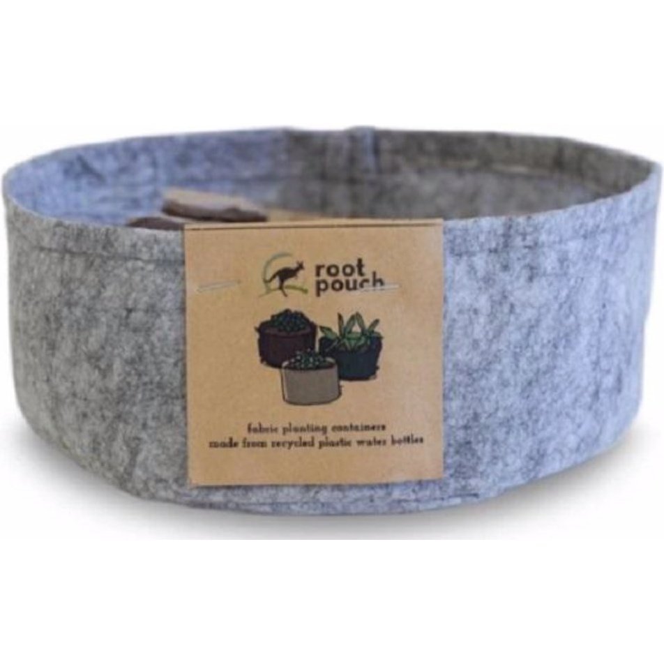 Recycled Plastic Root Pouch Plant Pot - Jill, Heather Grey