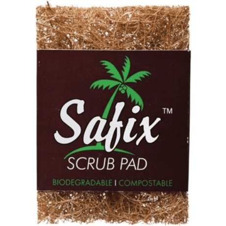 A Coconut Fibre Scrub Pad, from Safix  Edit alt text