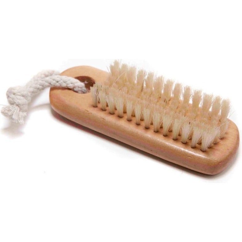 The Verona Nail Brush with Cotton Hanging Cord, by Saison