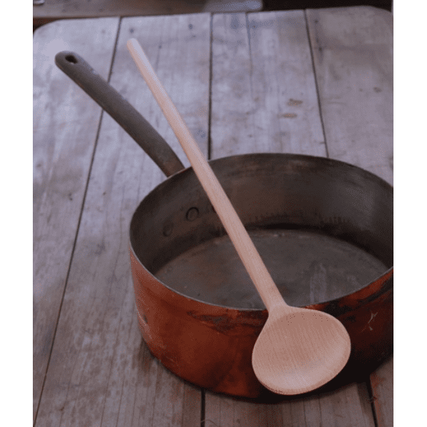 Wooden Sauce Or Paella Round Spoon