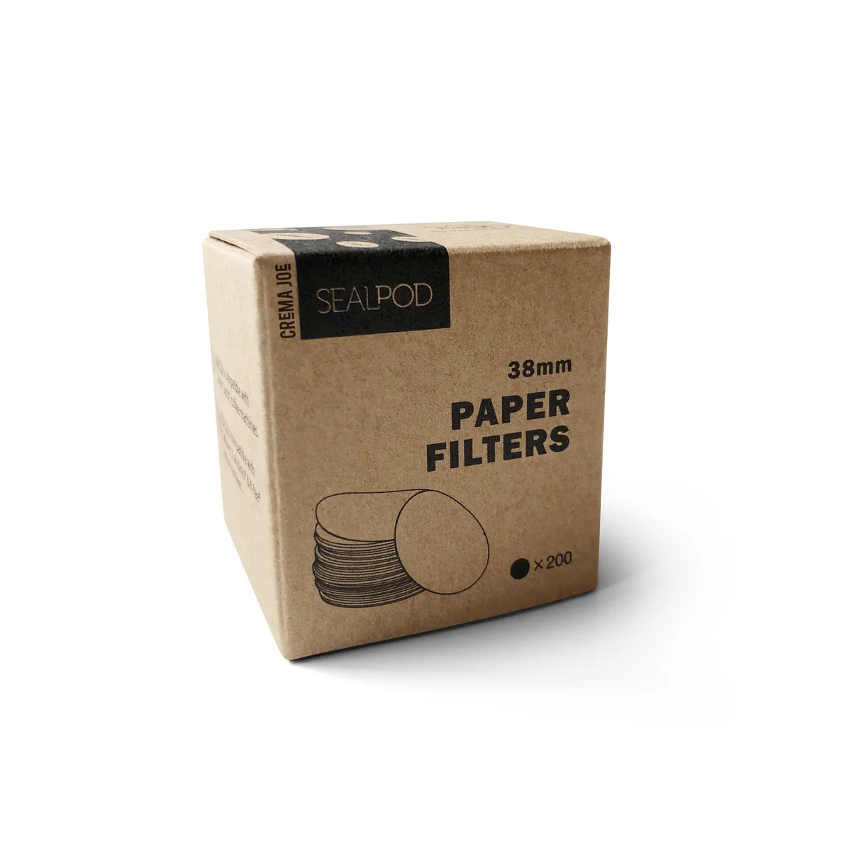Sealpod Coffee Capsule Paper Filter - 200 Pack - 38mm