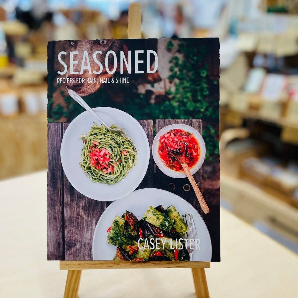 Seasoned - Recipes for Rain, Hail &amp; Shine - Book Cover