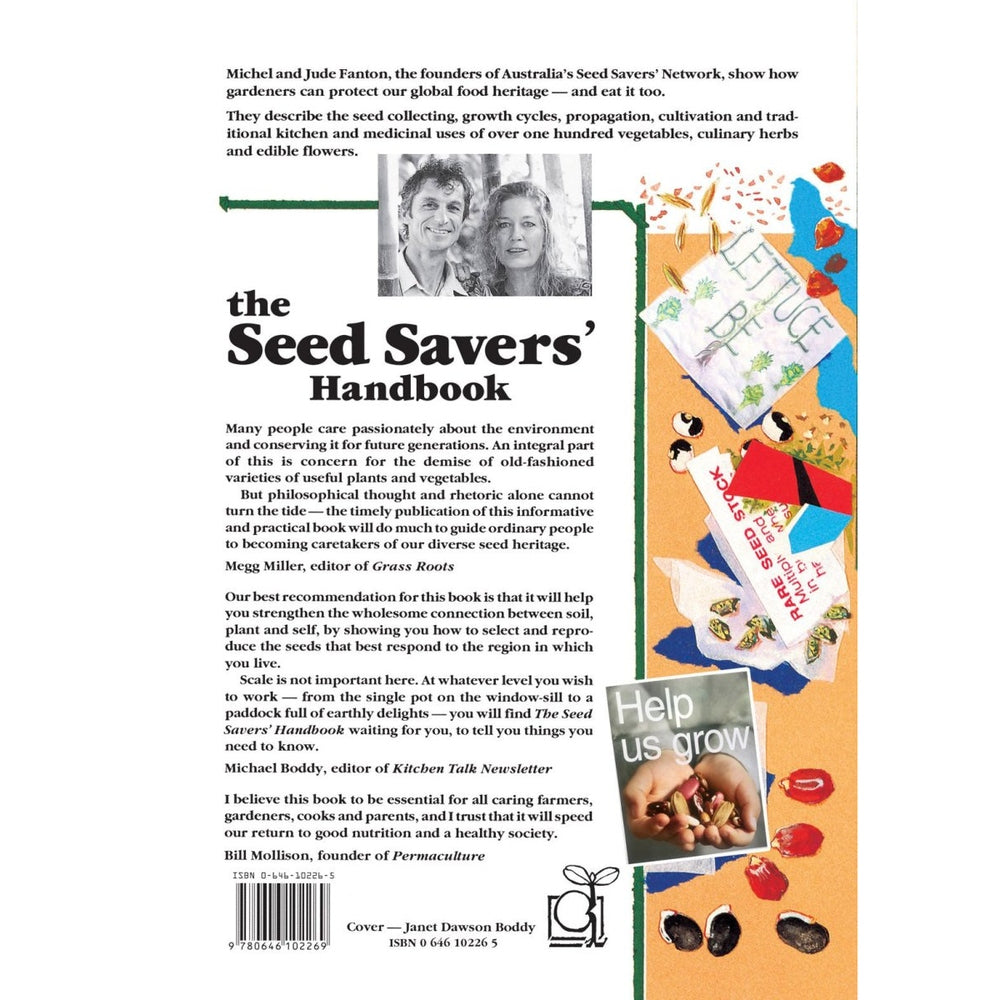 Back cover of seed savers handbook