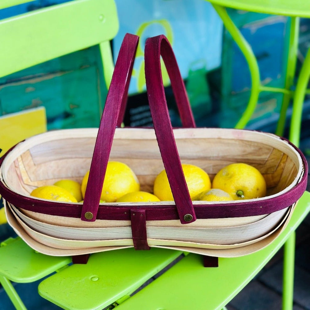 Small Cypress Garden Trug Carrying Lemons, Urban Revolution.