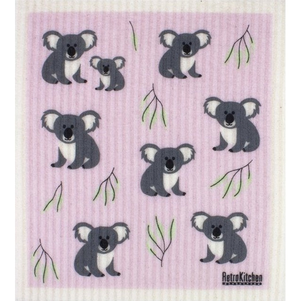 Compostable Sponge Cloths from RetroKitchen, Koalas