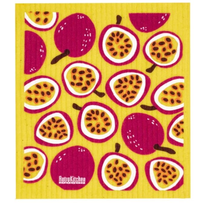 Compostable Sponge Cloths from RetroKitchen, Passionfruit