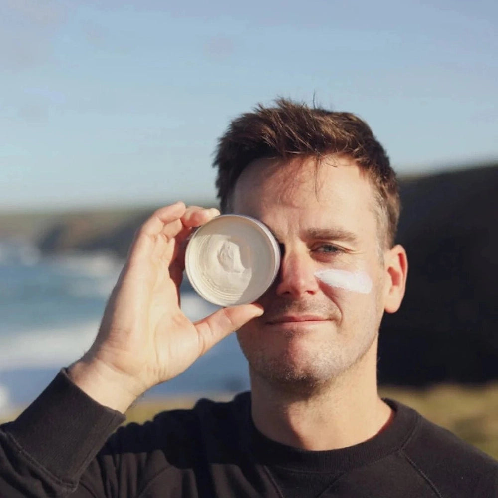 Surfer with SunButter SurfRider Sunscreen