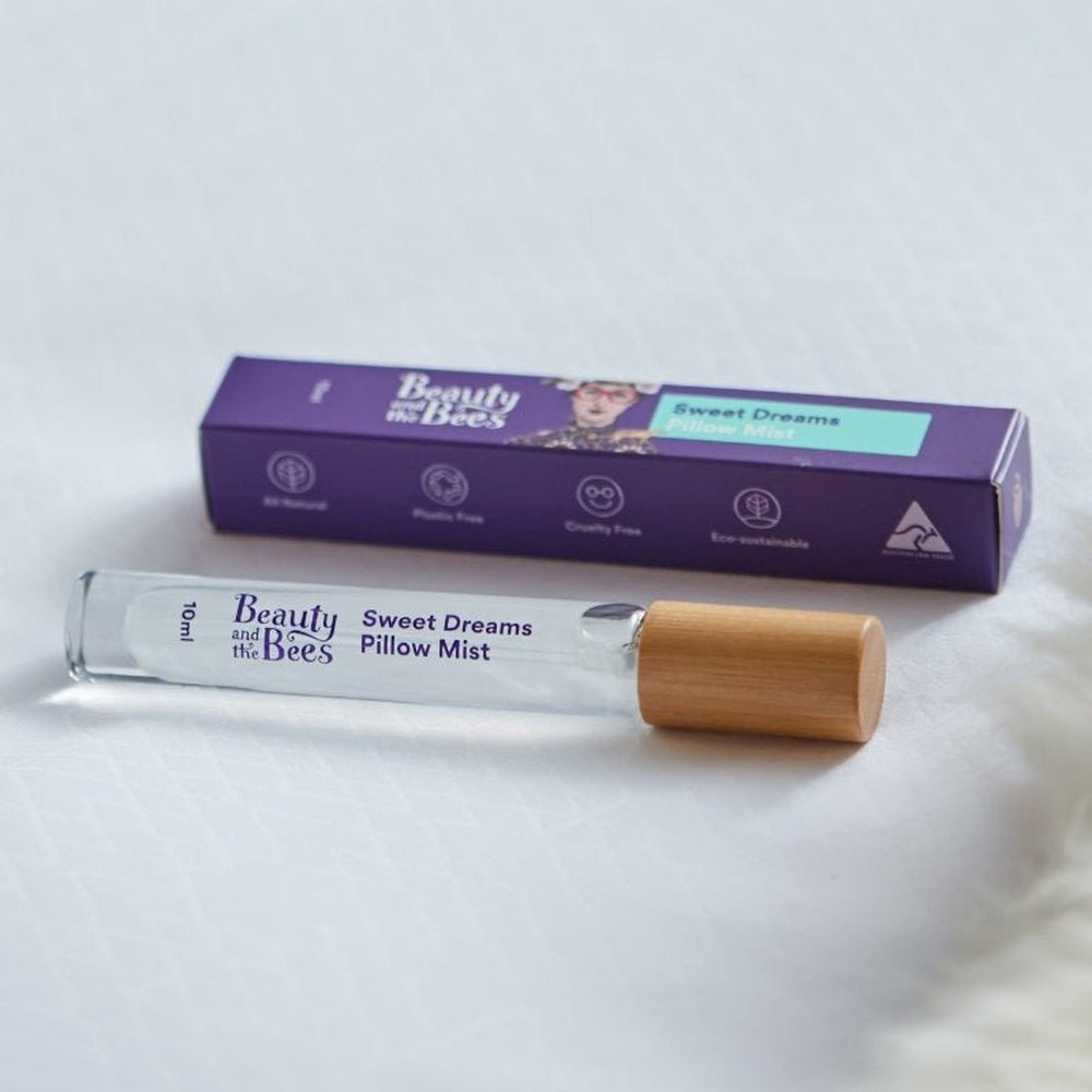 Sweet Dreams Pillow Mist in Glass Spritzer Bottle from Beauty & the Bees, Urban Revolution.