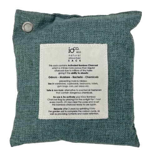 IOCO Activated Bamboo Charcoal Absorber 400g Sack - Teal