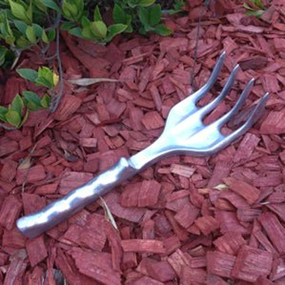 Australian Made Solid Aluminium Garden Cultivator on Mulch, Urban Revolution.