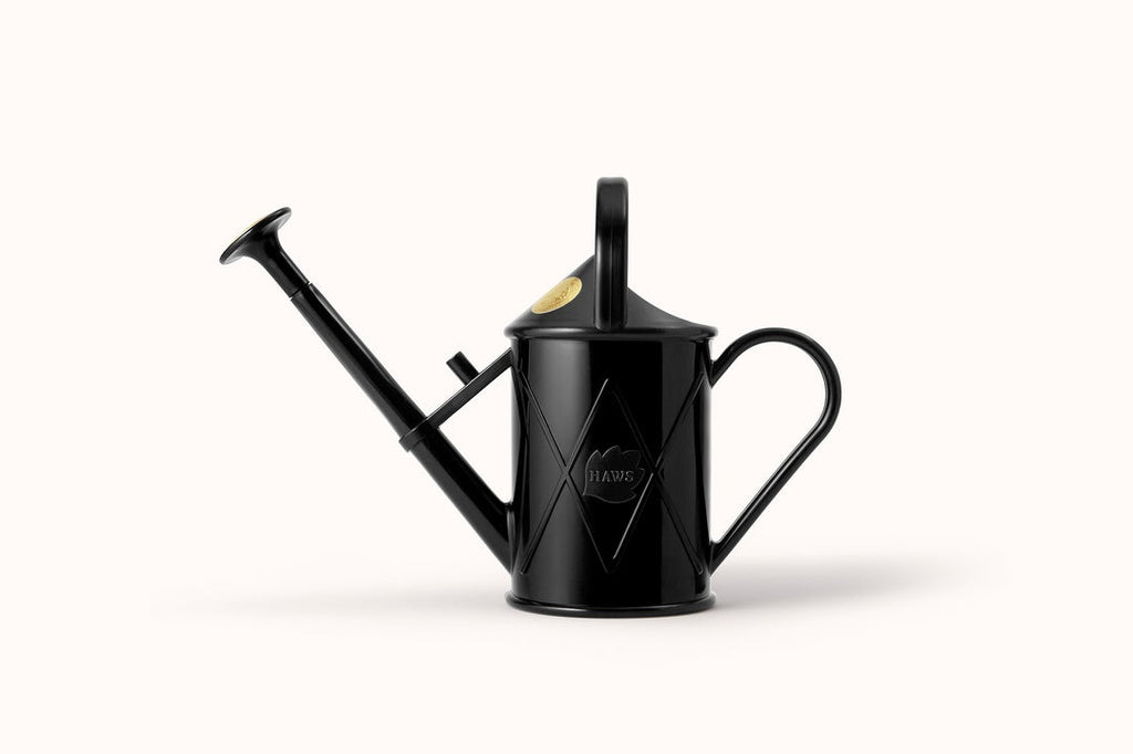 The "Bartley Burbler" 2 Pint Recycled Plastic Watering Can from Haws.