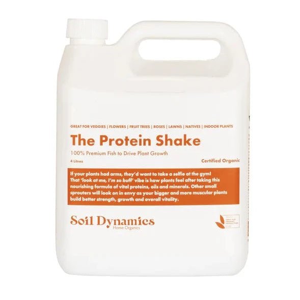 The Protein Shake 4L Fish Emulsion from Soil Dynamics, Urban Revolution.