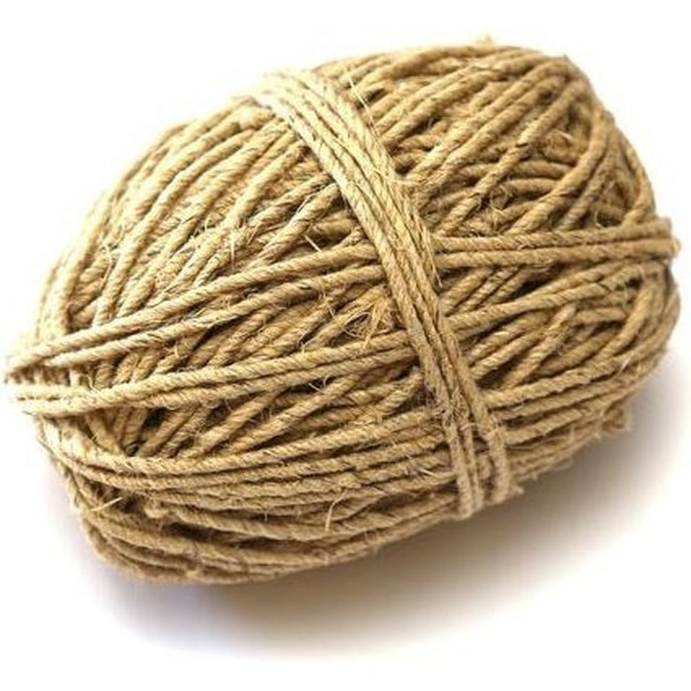 Thick Hemp Twine, Natural, 4-Ply, 50m